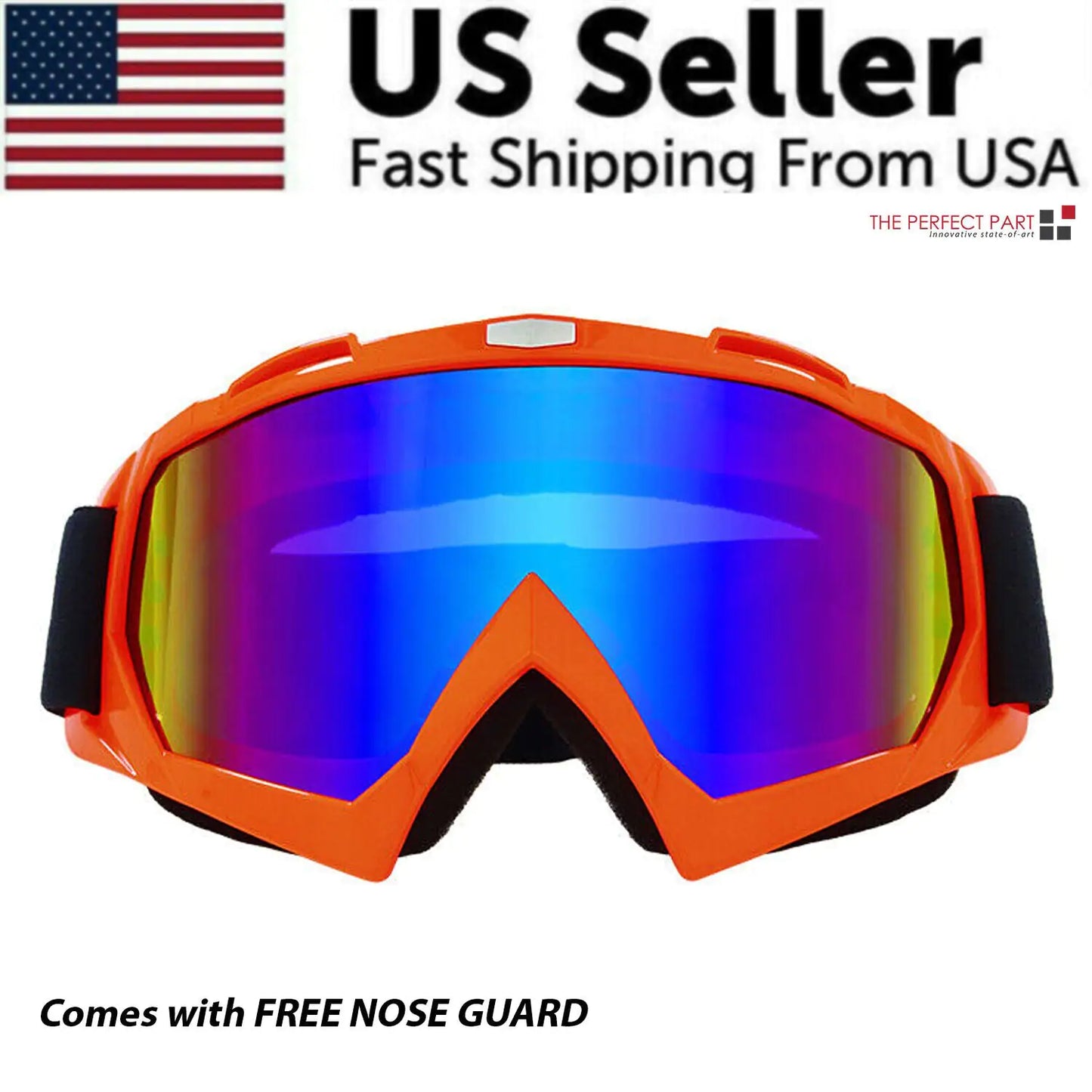 Motocross Goggles | Racing Off-Road | Dirt Bike | ATV | UTV | BMX | MX | XC | Motorcycle Eyewear - # BOAA221810001