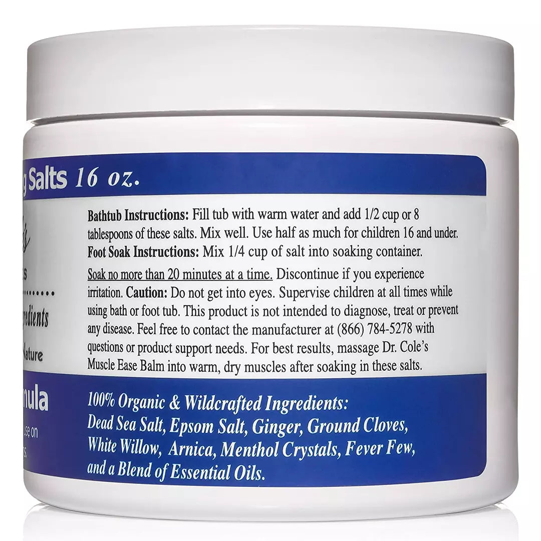 20 - Sales de baño relajantes Dr. Cole's Muscle Ease