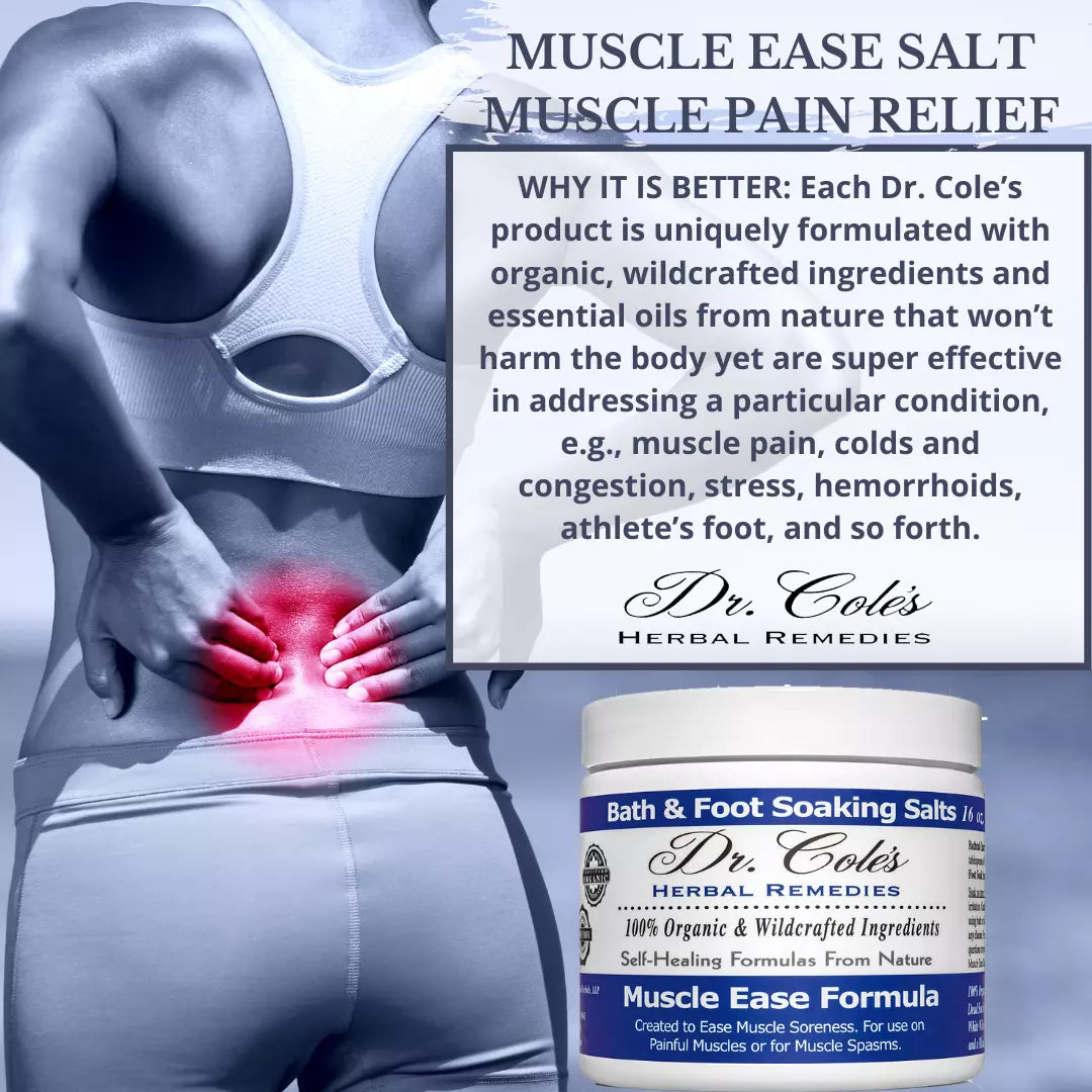 20 - Sales de baño relajantes Dr. Cole's Muscle Ease
