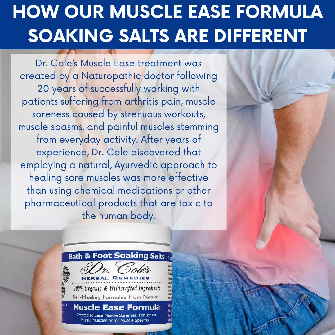 20 - Sales de baño relajantes Dr. Cole's Muscle Ease