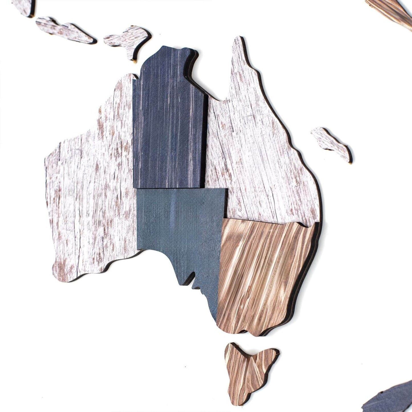 3D Wooden World Map Mystery