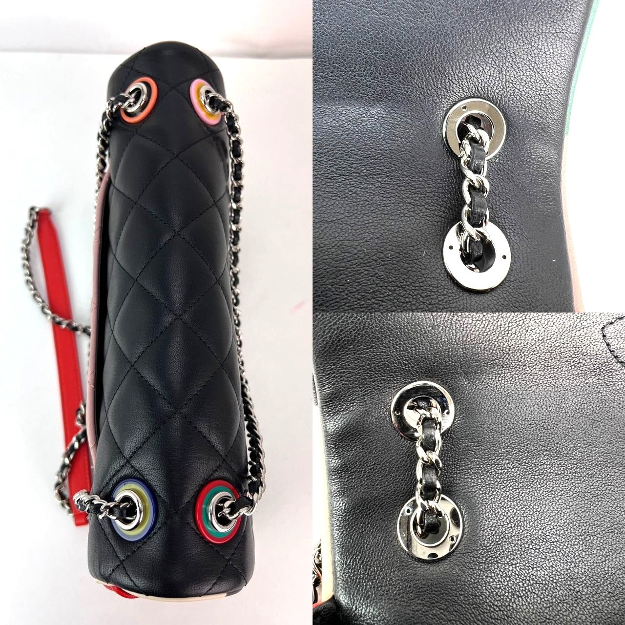 Chanel Lambskin Plexiglass Quilted Medium Cuba Color Flap Bag