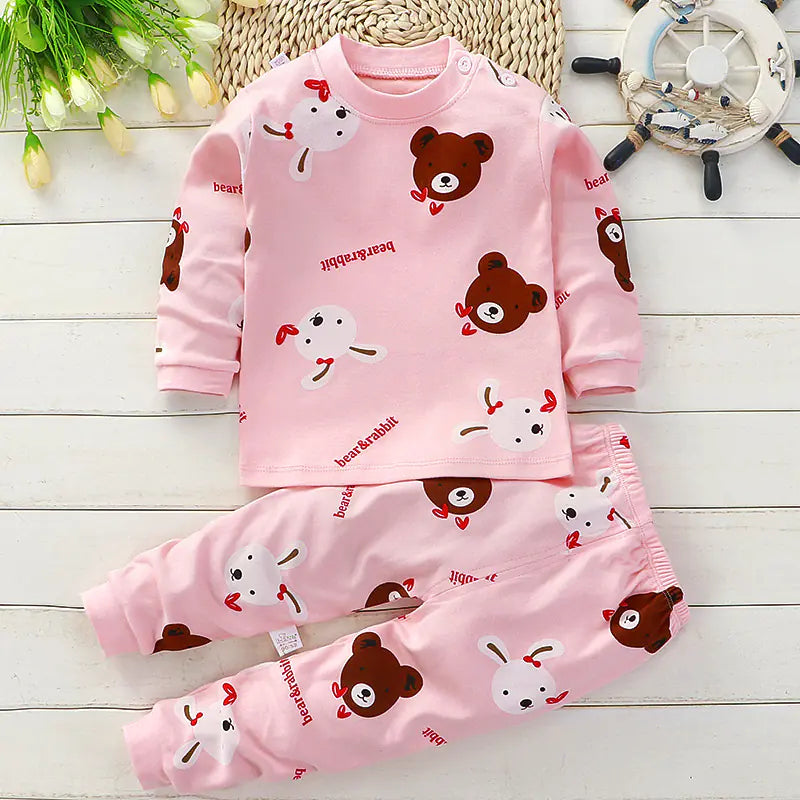 Boys' Cotton Autumn Winter Underwear Set (Wholesale)