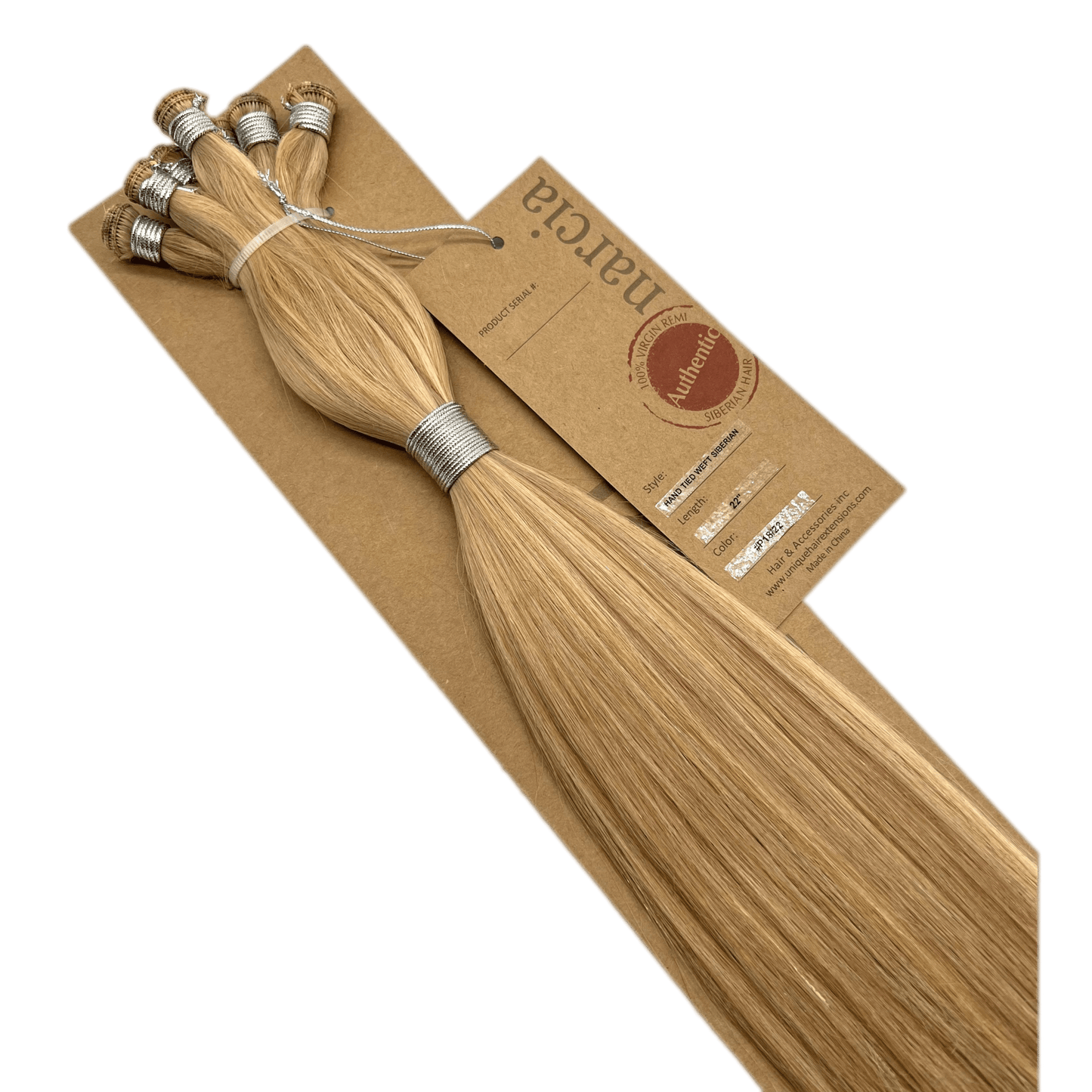Narcia Remy Siberian Hand Tied Weft Hair Extensions (100g) - Choose Length