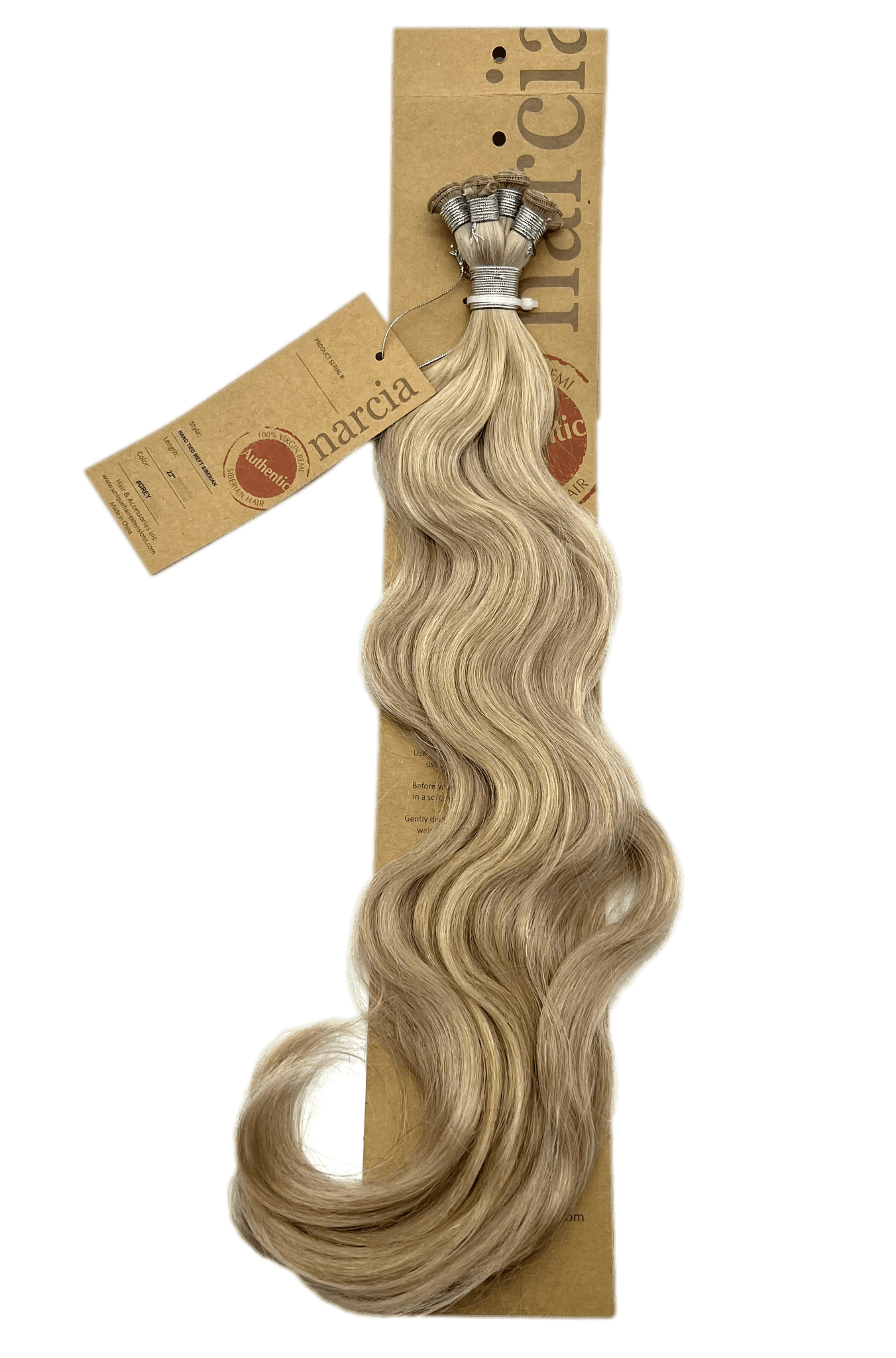 Narcia Remy Siberian Hand Tied Weft Hair Extensions (100g) - Choose Length