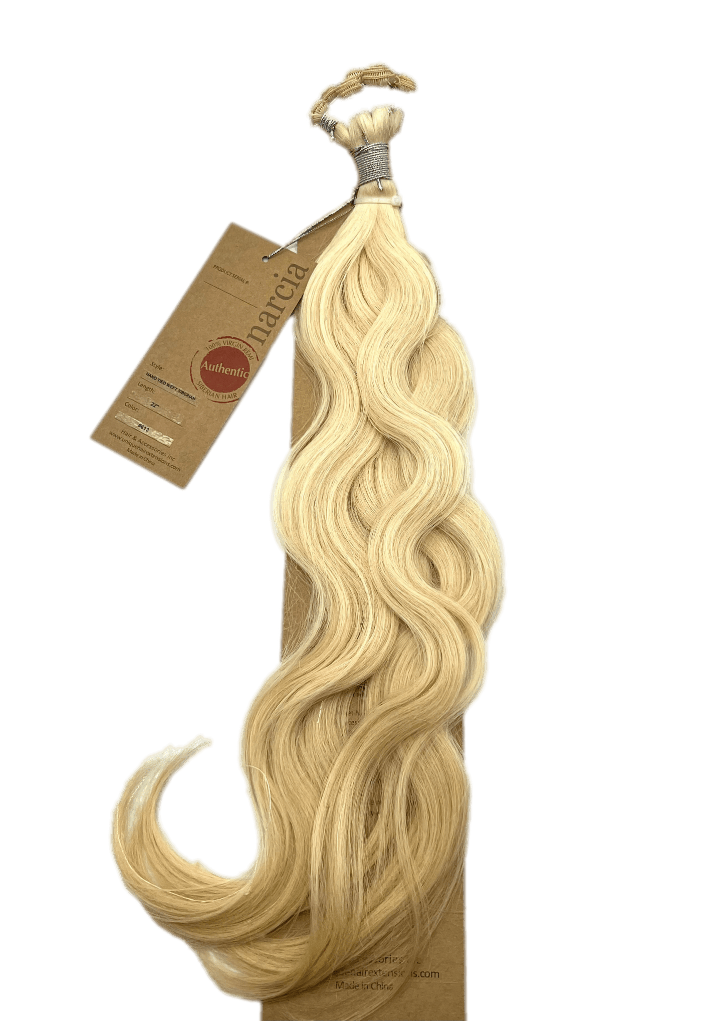 Narcia Remy Siberian Hand Tied Weft Hair Extensions (100g) - Choose Length