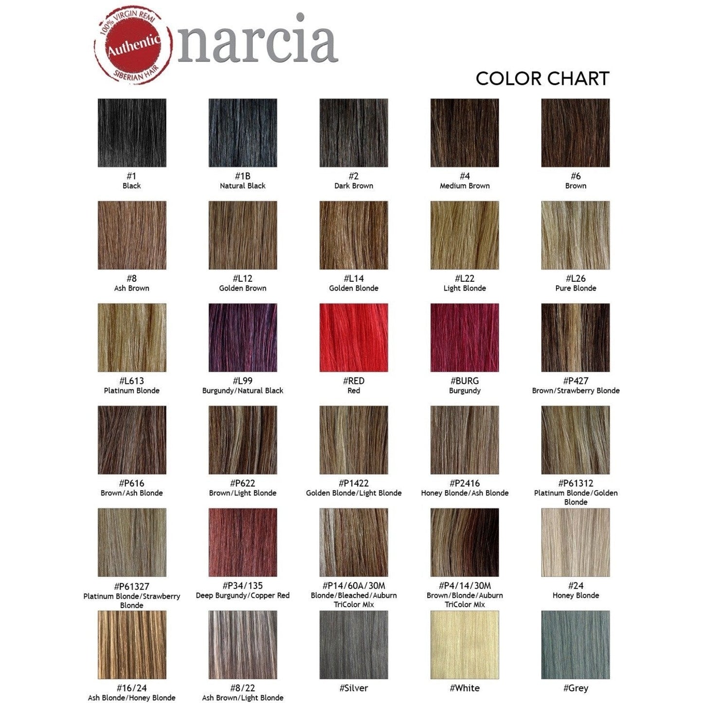 Narcia Remy Siberian - Tape - 18" (40 pieces)