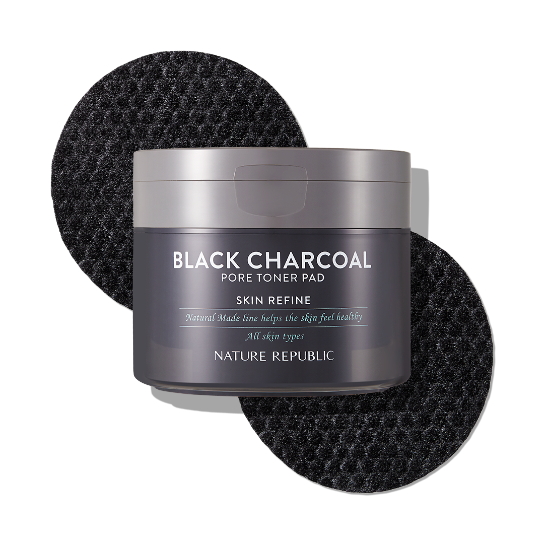 [NATURE REPUBLIC] Black Charcoal Pore Toner Pad 100g/50ea