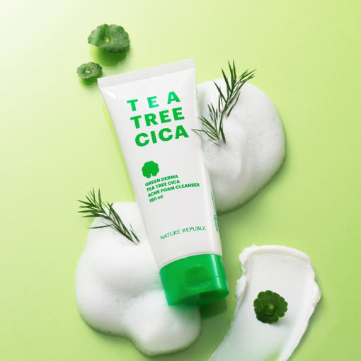 [NATURE REPUBLIC] Green Derma Tea Tree Cica Acne Foam Cleanser 150ml