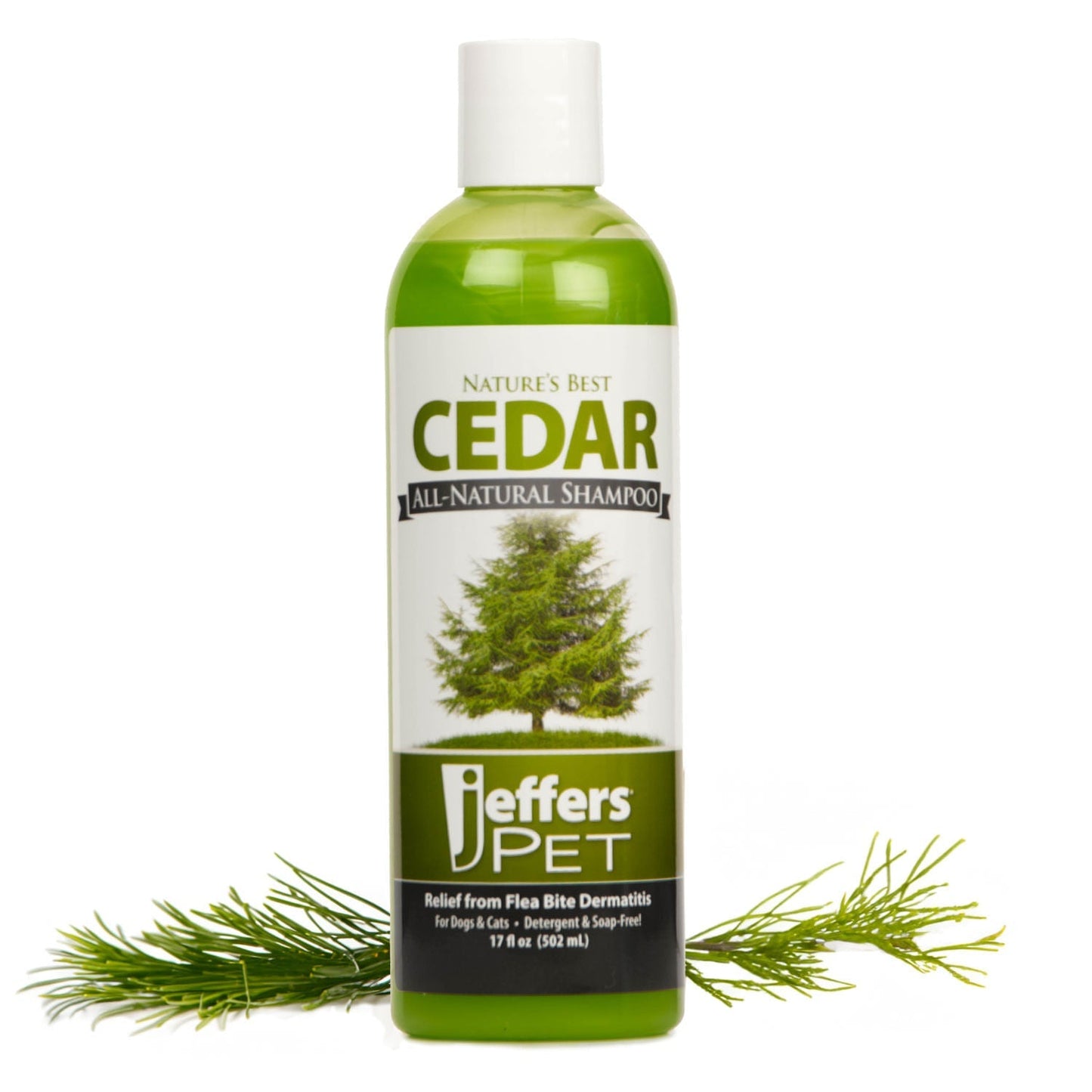 Champú antipulgas totalmente natural Nature's Best Cedar para perros y gatos de Jeffers Pet