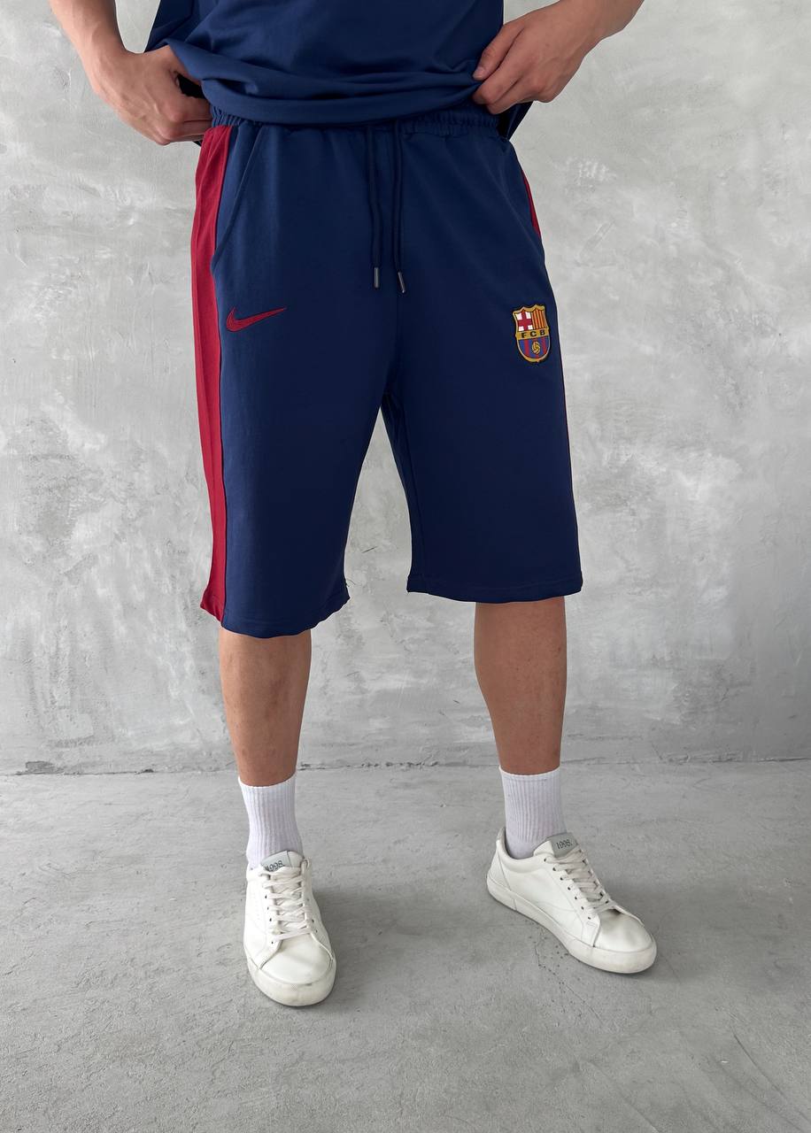 Conjunto de Polo y Pantalón Corto Blaugrana Spirit para Hombre – Estilo Moderno de Fútbol