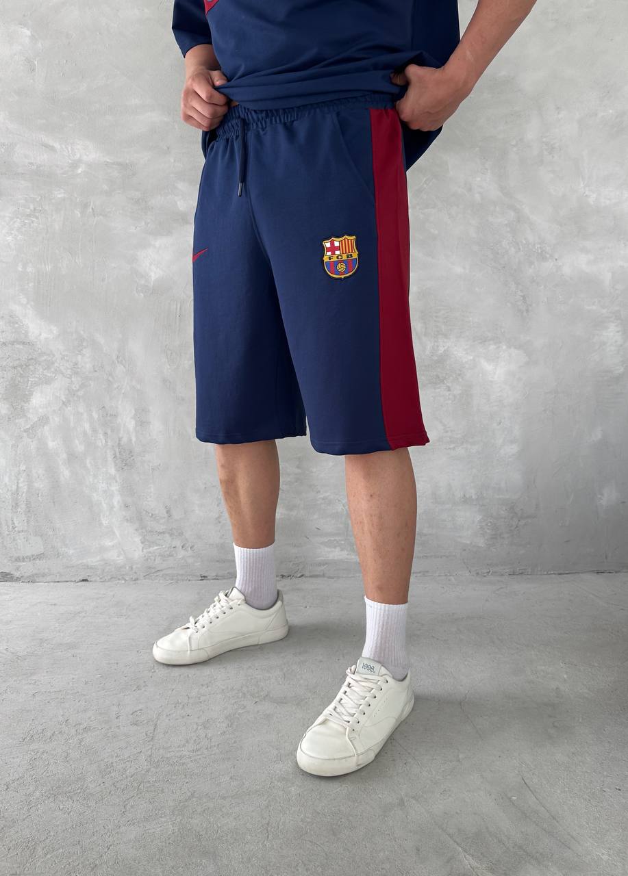 Conjunto de Polo y Pantalón Corto Blaugrana Spirit para Hombre – Estilo Moderno de Fútbol