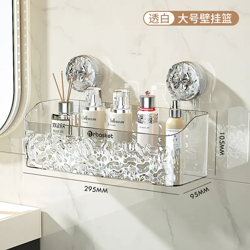 Bathroom Suction Shelf for Towels and Toiletries