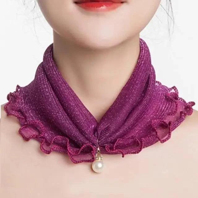 Neck Collars Fashion Scarves for Women And Girls Print Satin Silk Scarf Female Bandana Head Bib Scarfs For Ladies
