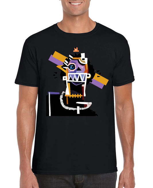 Camiseta unisex de hombre con estampado de arte neocubista