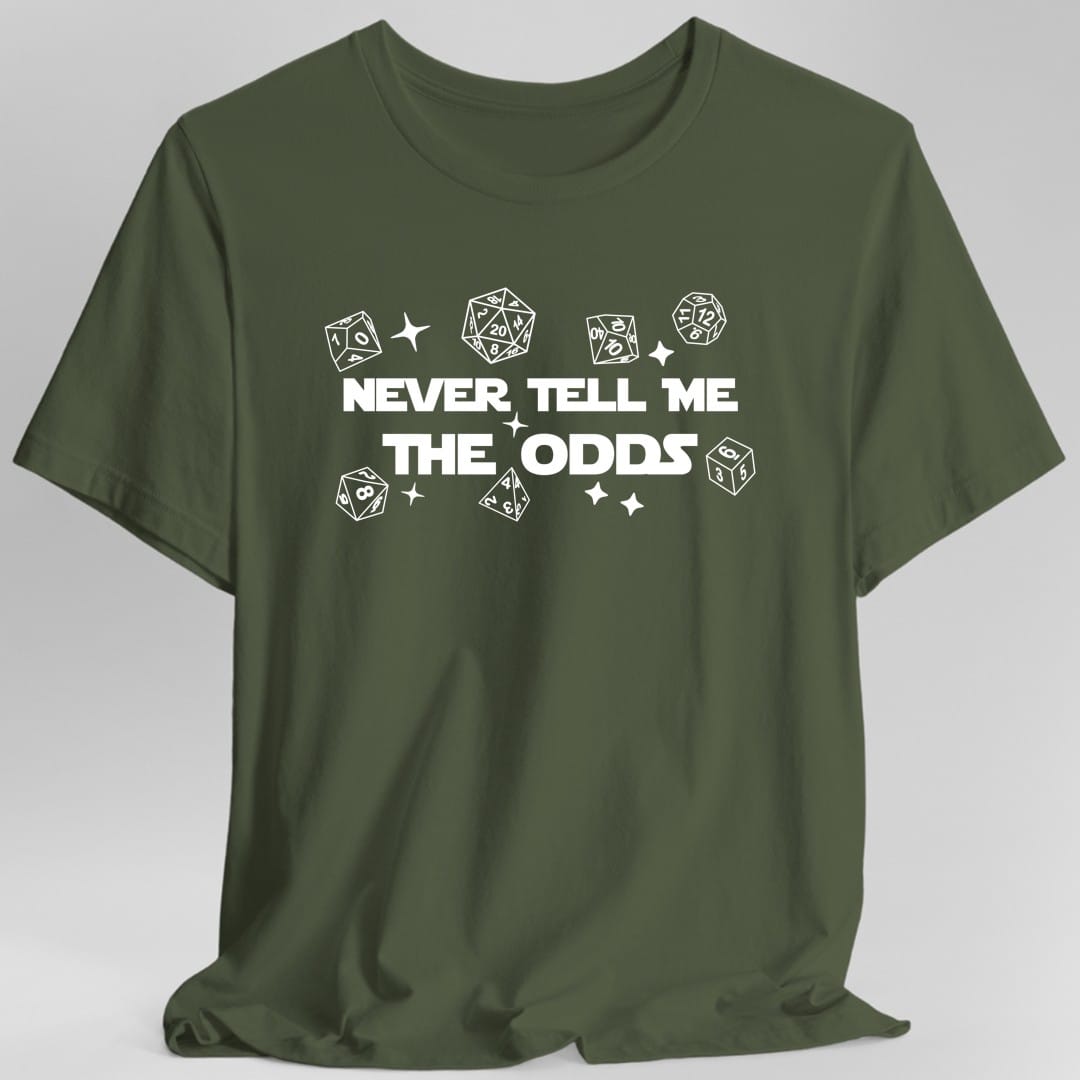 Never Tell Me The Odds D&D T-Shirt