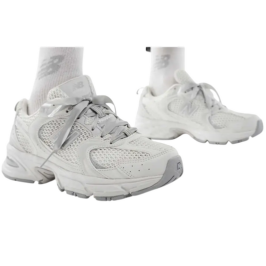 New Balance 530 Ribbon Laces White Beige Silver (Women's)