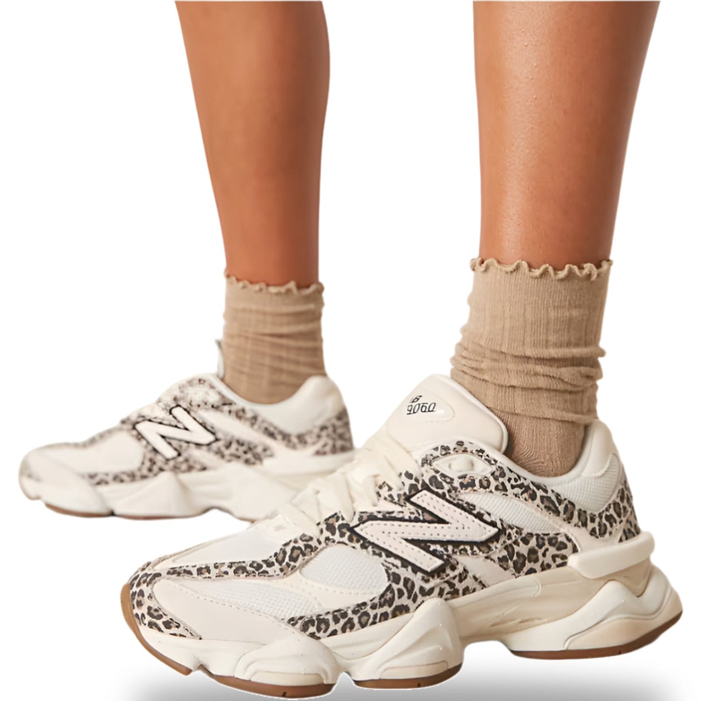 New Balance 9060 Leopard Print Beige