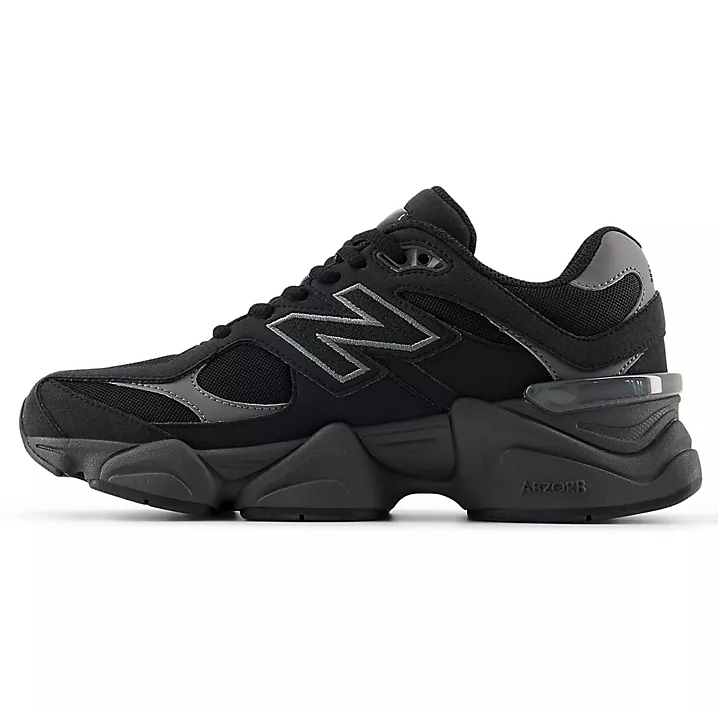 New Balance 9060 Black Canvas Castlerock (GS)