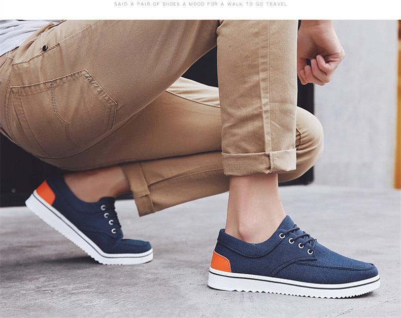 New Men's Flats High Quality Casual Shoes Handmade Shoes Casual Sports Flats Men Lightweight Comfortable Walking Shoes Outdoor Walking Sneakers For Mens