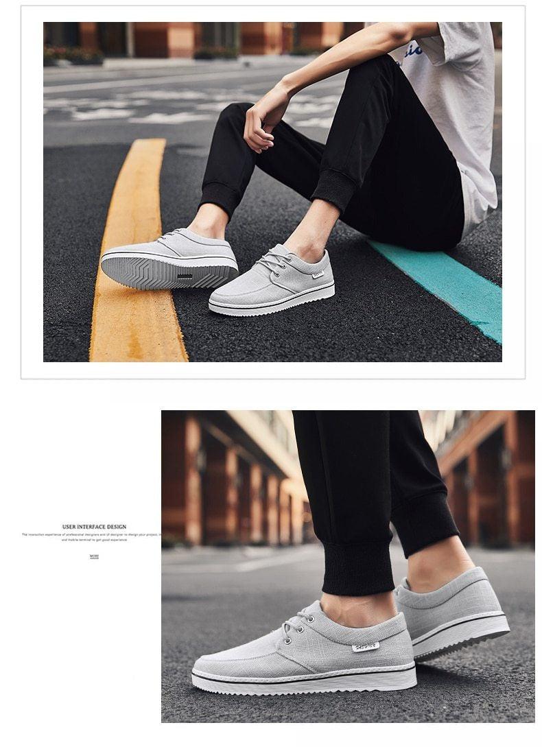 New Men's Flats High Quality Casual Shoes Handmade Shoes Casual Sports Flats Men Lightweight Comfortable Walking Shoes Outdoor Walking Sneakers For Mens