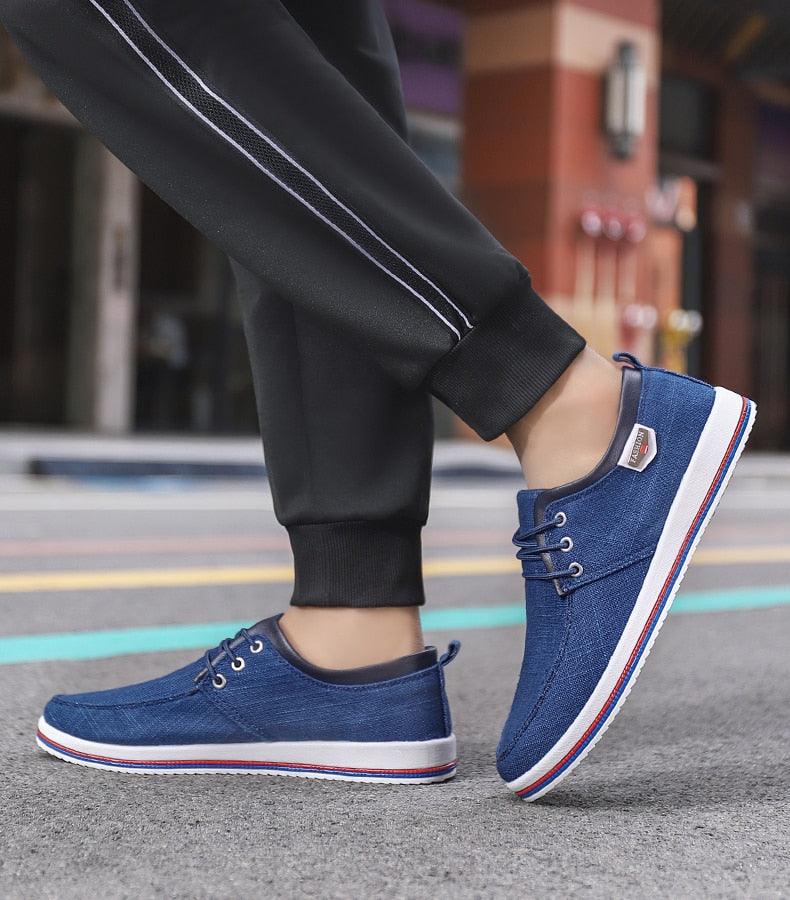 New Men's Flats High Quality Casual Shoes Handmade Shoes Casual Sports Flats Men Lightweight Comfortable Walking Shoes Outdoor Walking Sneakers For Mens