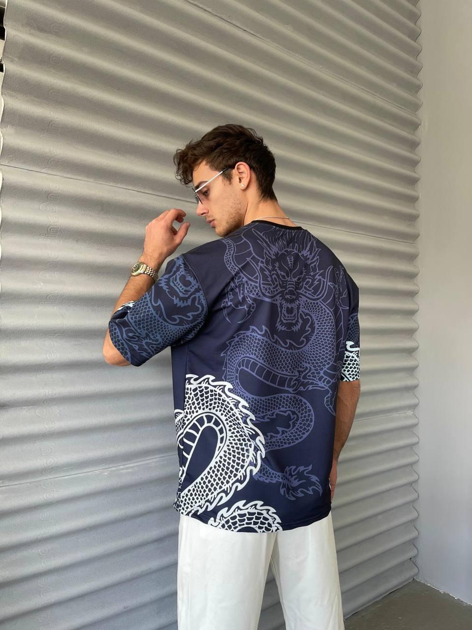 New Season Real Madrid Dragon Printed Oversized T-Shirt