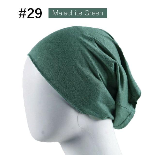 New Winter Autumn Soft Solid Color Inner Hijab  Cap Lightweight Muslim Turban Elegant Hijab Caps Hat Islam Under Scarf  Undercap Bonnet Color Soft Jersey Stretch Hijab's Tube Cap Hat Hijab Bonnet Muslim Women Scarf Turbans Head For Women