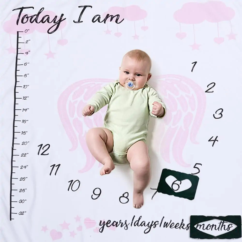 Newborn Baby Milestone Photography Blanket - # BAGE41110002