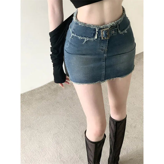 Niche Hot Girl A-line Denim Skirt - # GIAA23710002