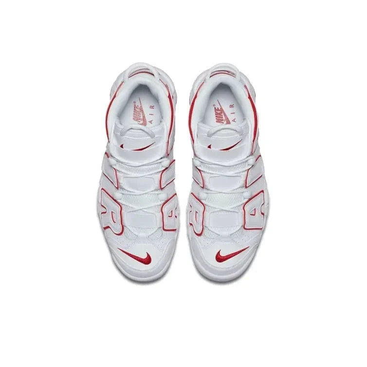 Nike Air More Uptempo White Varsity Red Outline