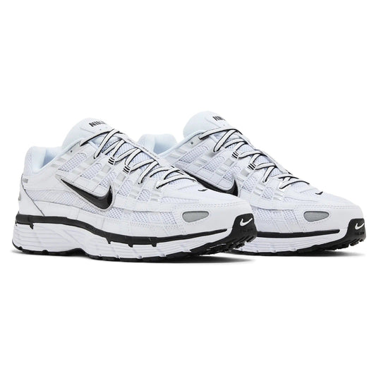 Nike P-6000 White Metallic Silver Black