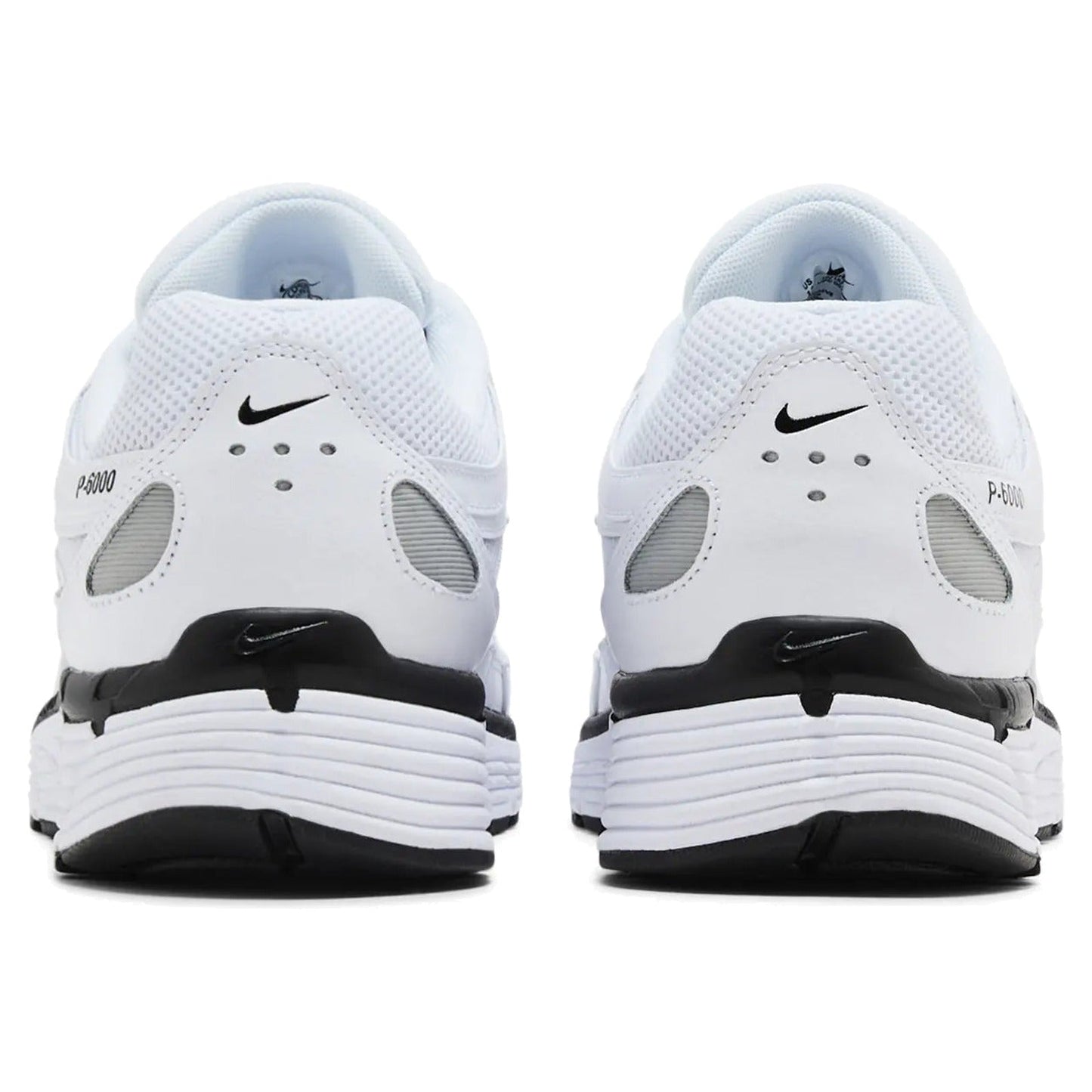 Nike P-6000 White Metallic Silver Black