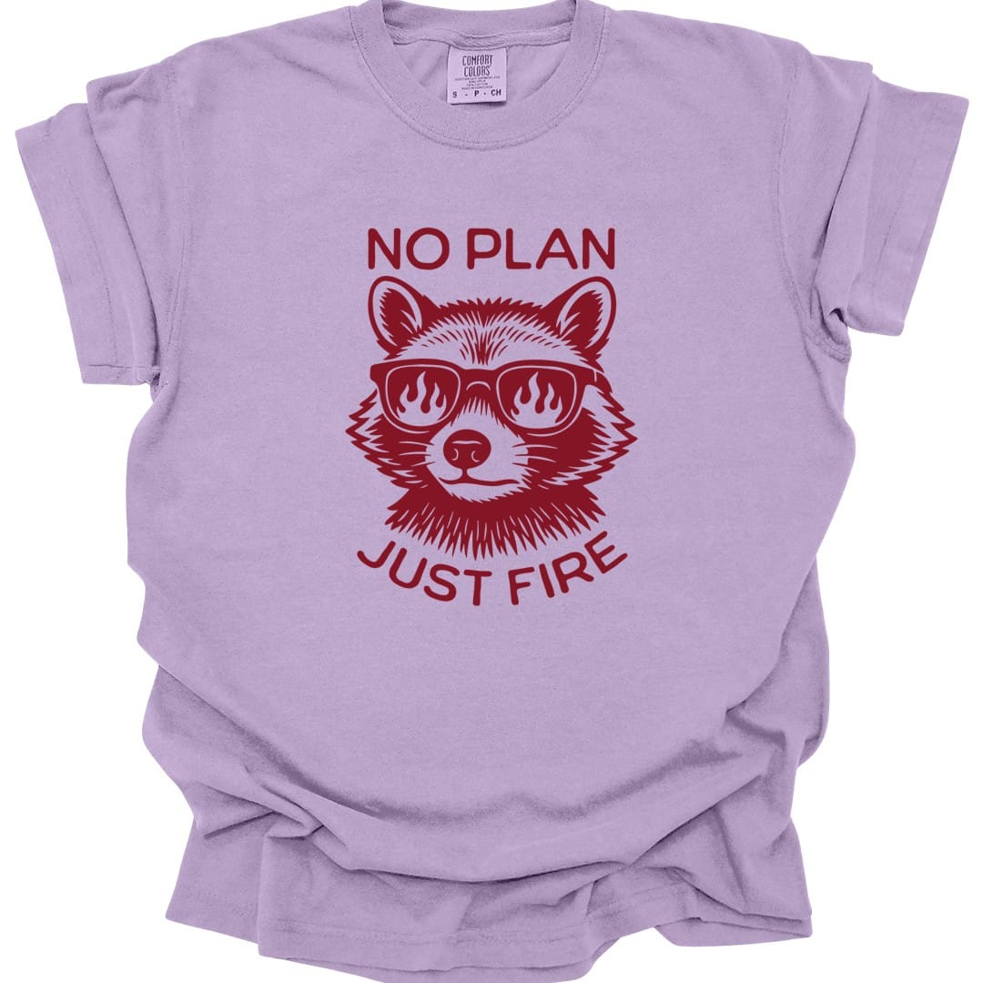 No Plan Just Fire D&D T-shirt - Comfort Colors