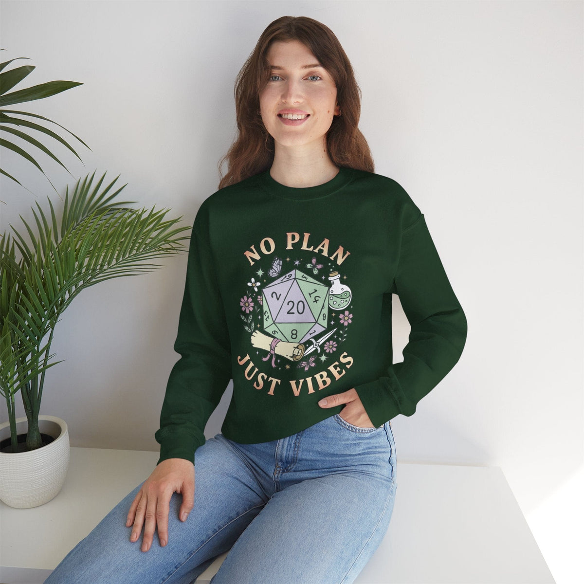 No Plan Just Vibes D&D Sweatshirt