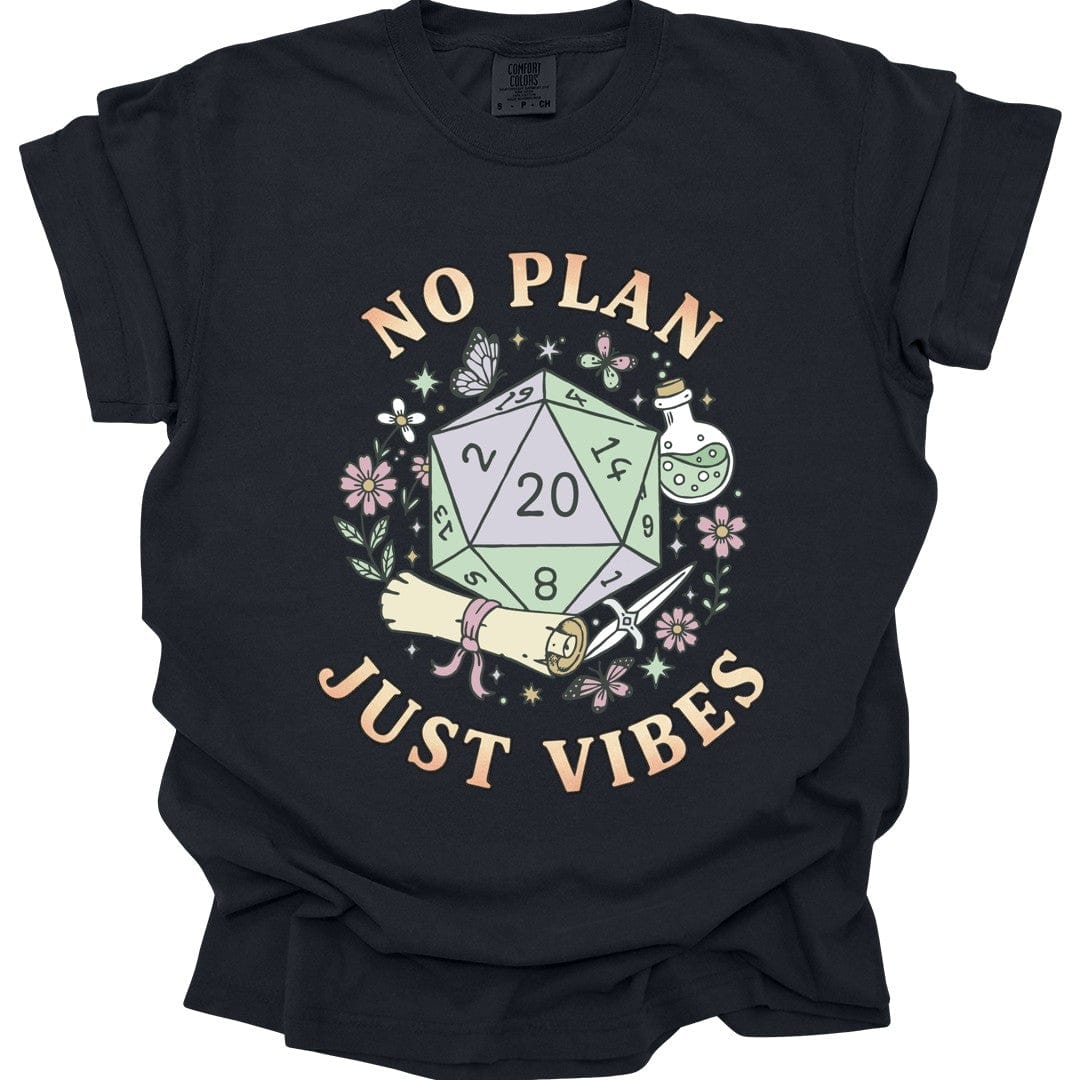No Plan Just Vibes D&D T-Shirt - Comfort Colors