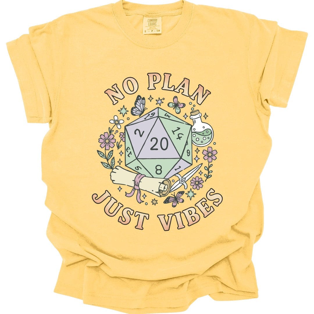 No Plan Just Vibes D&D T-Shirt - Comfort Colors