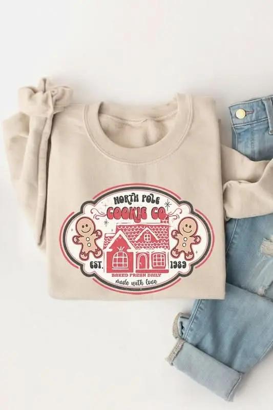 Jackets Color Bear Gingerbread Sweatshirt Unisex Holiday Graphic Crewneck Cozy