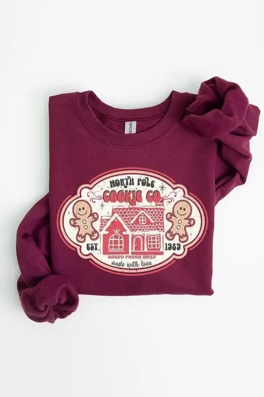 Jackets Color Bear Gingerbread Sweatshirt Unisex Holiday Graphic Crewneck Cozy