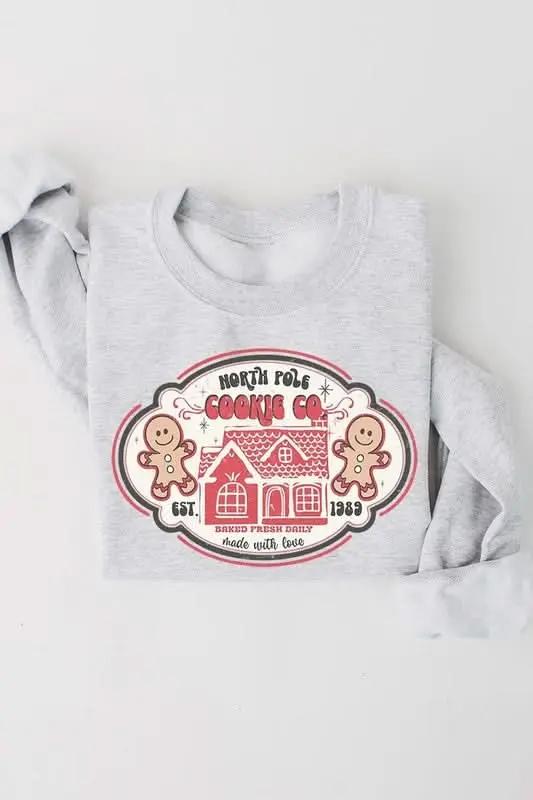 Jackets Color Bear Gingerbread Sweatshirt Unisex Holiday Graphic Crewneck Cozy