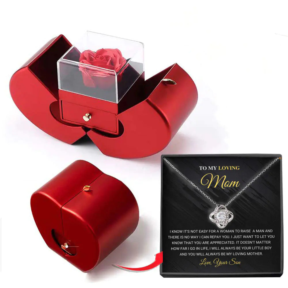 Luxury Four-Leaf Clover Necklace Gift Box Set