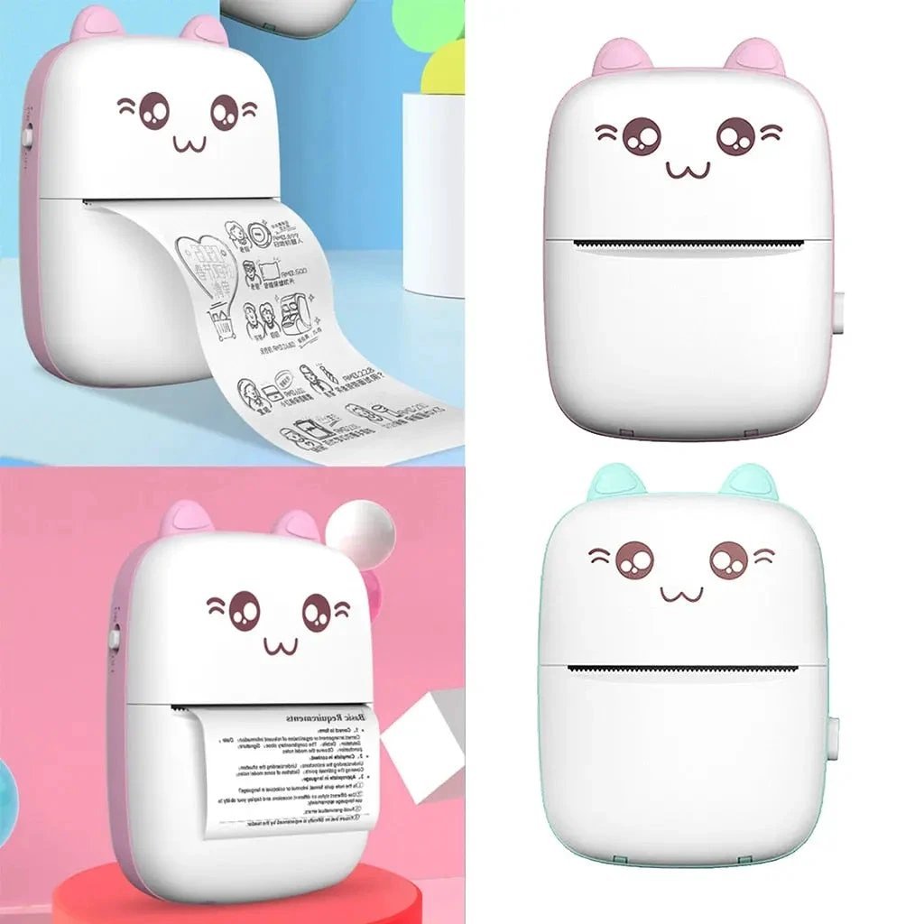 Mini Printer Portable Mini Bluetooth WiFi New Wrong Printer Mobile Phone Photo Title Note Hot Print Pocket Student Error Label Printer