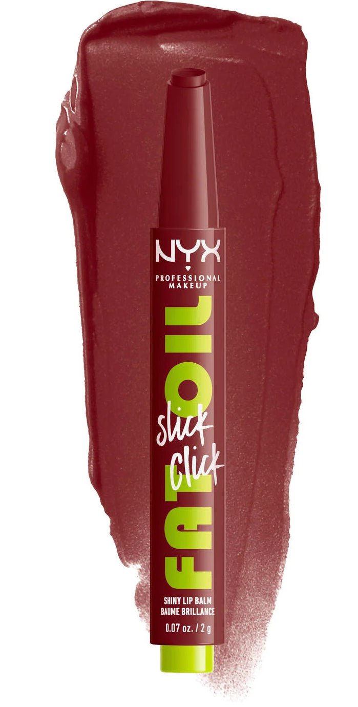NYX Professional Makeup Fat Oil Slick Stick Shiny Lip Balm, In A Mood, 0.07 oz
