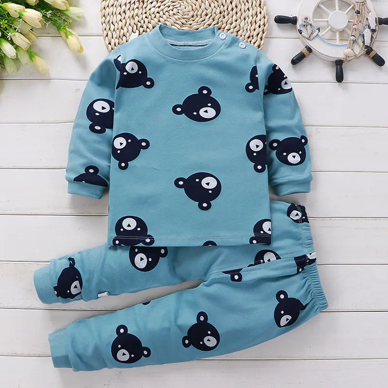 Boys' Cotton Autumn Winter Underwear Set (Wholesale)