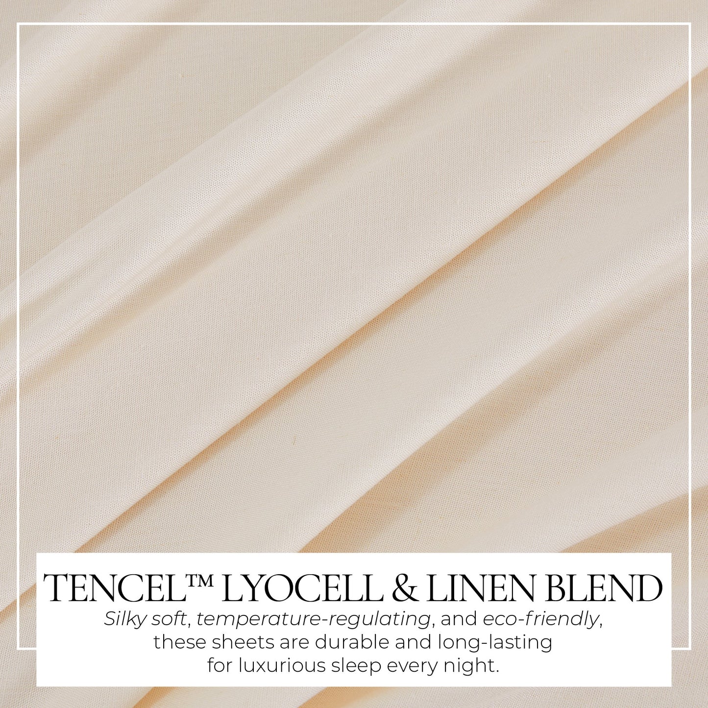 TENCEL™ Lyocell & Linen Blend Sheet Set - Magdalena Collection