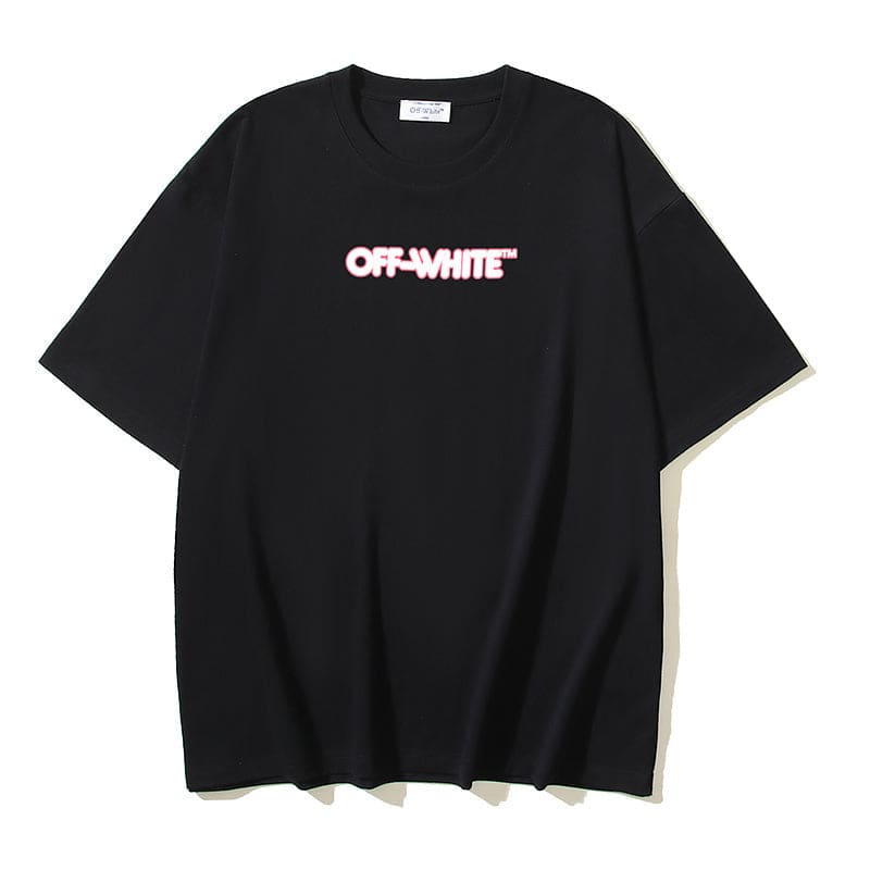 Off-White  logo cotton t-shirt 'Black'