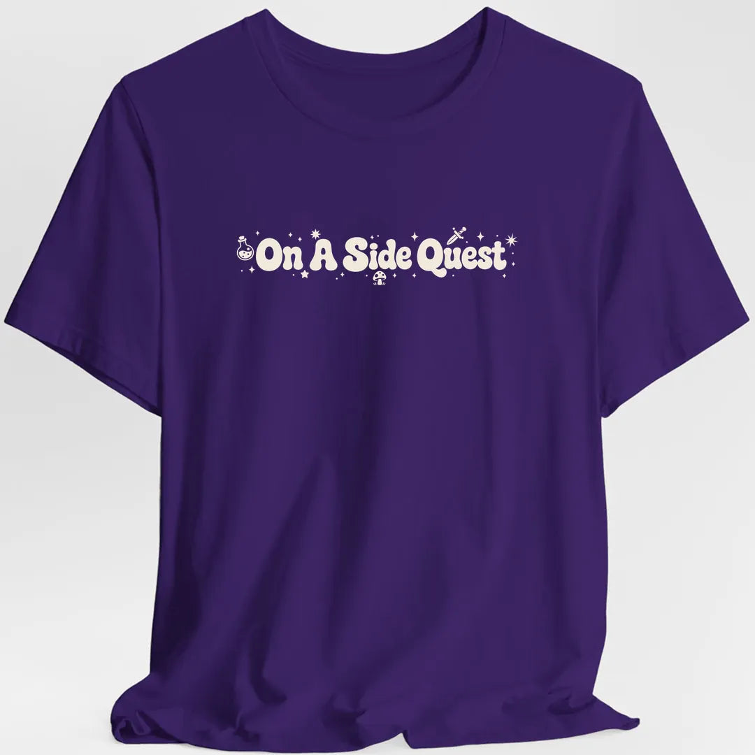 On A Side Quest Retro T-shirt