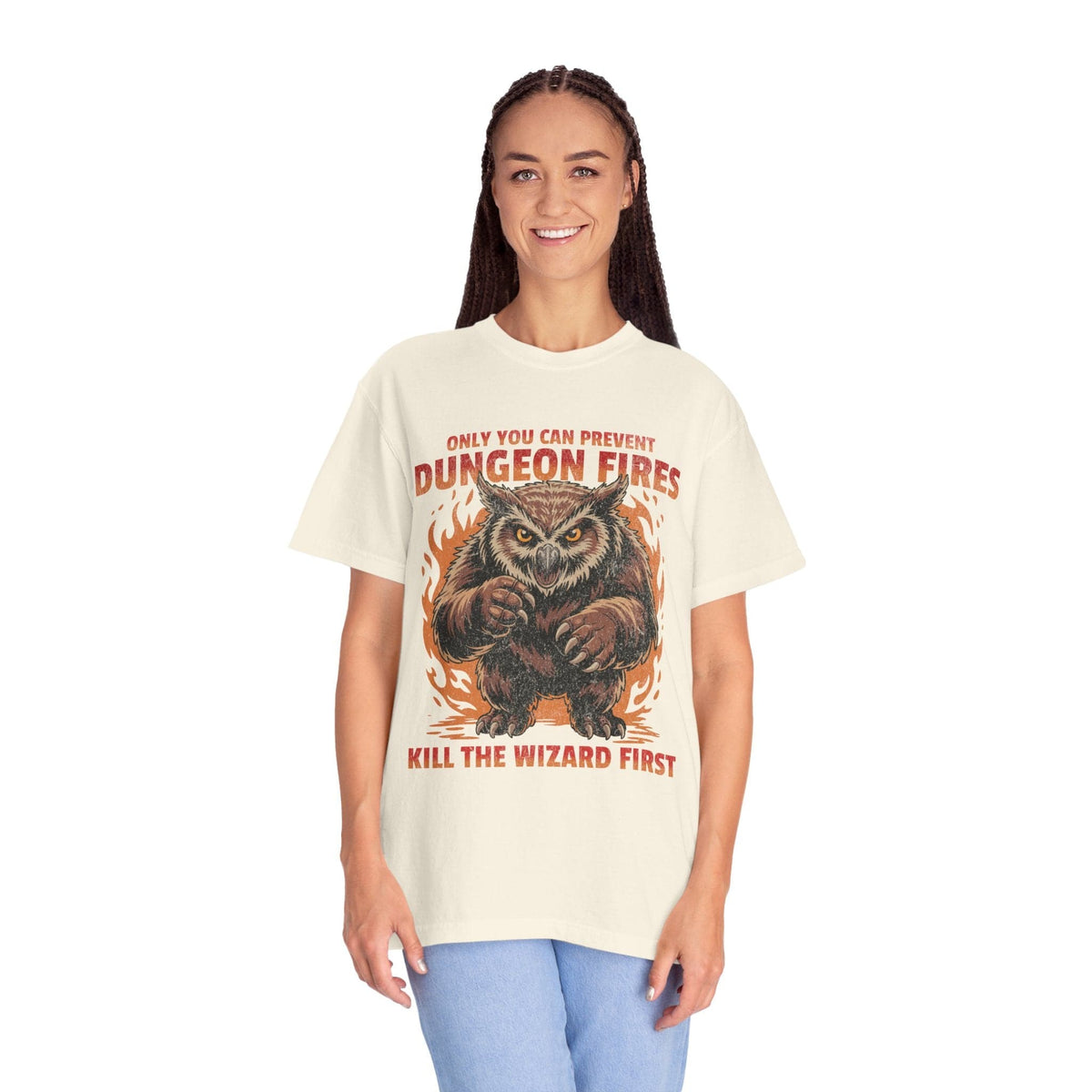 Only You Can Prevent Dungeon Fires Funny D&D T-shirt - Comfort Colors