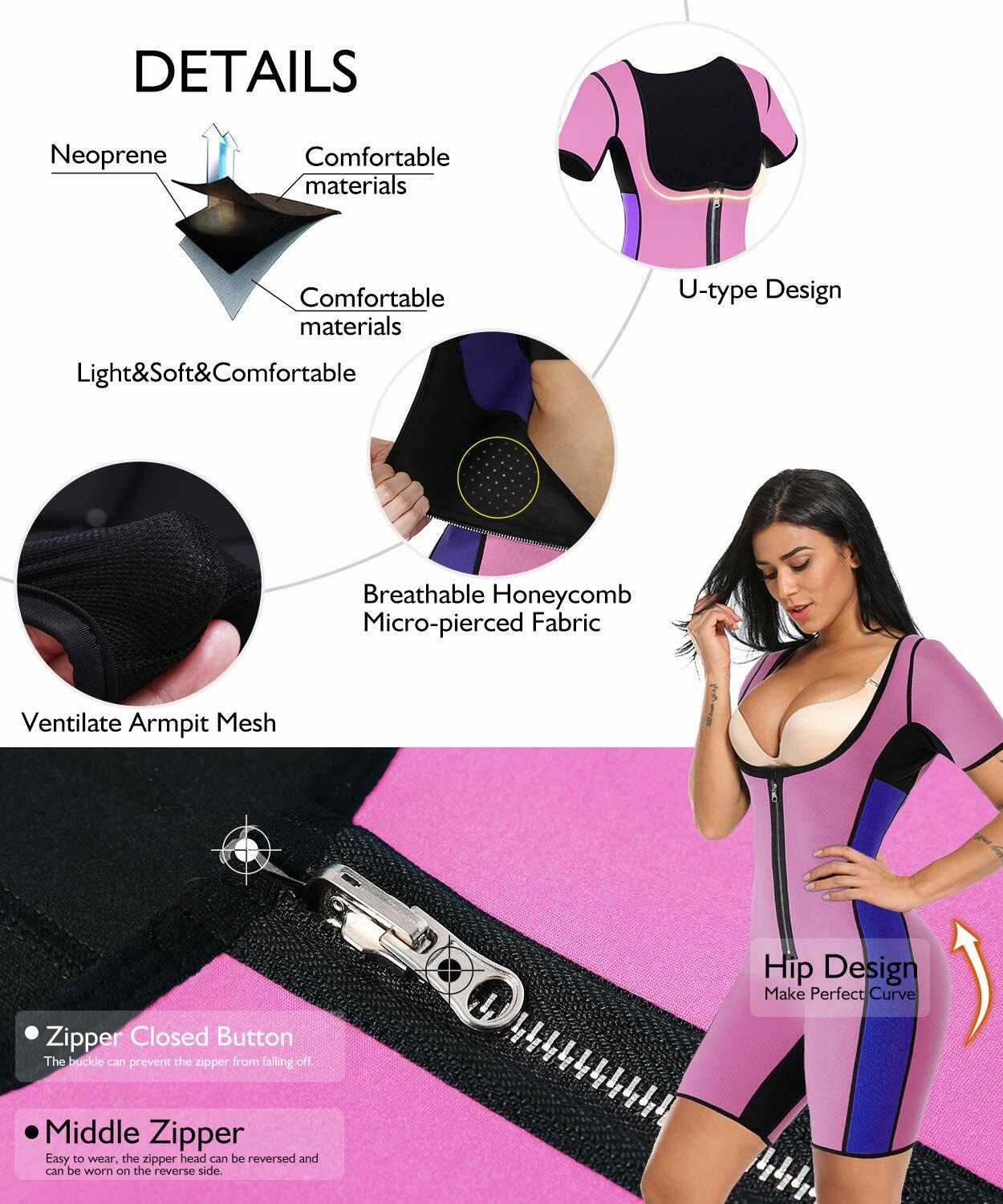 RIBIKA Women's Sauna Vest Sweat Waist Trainer Tank Top Fitness Size S