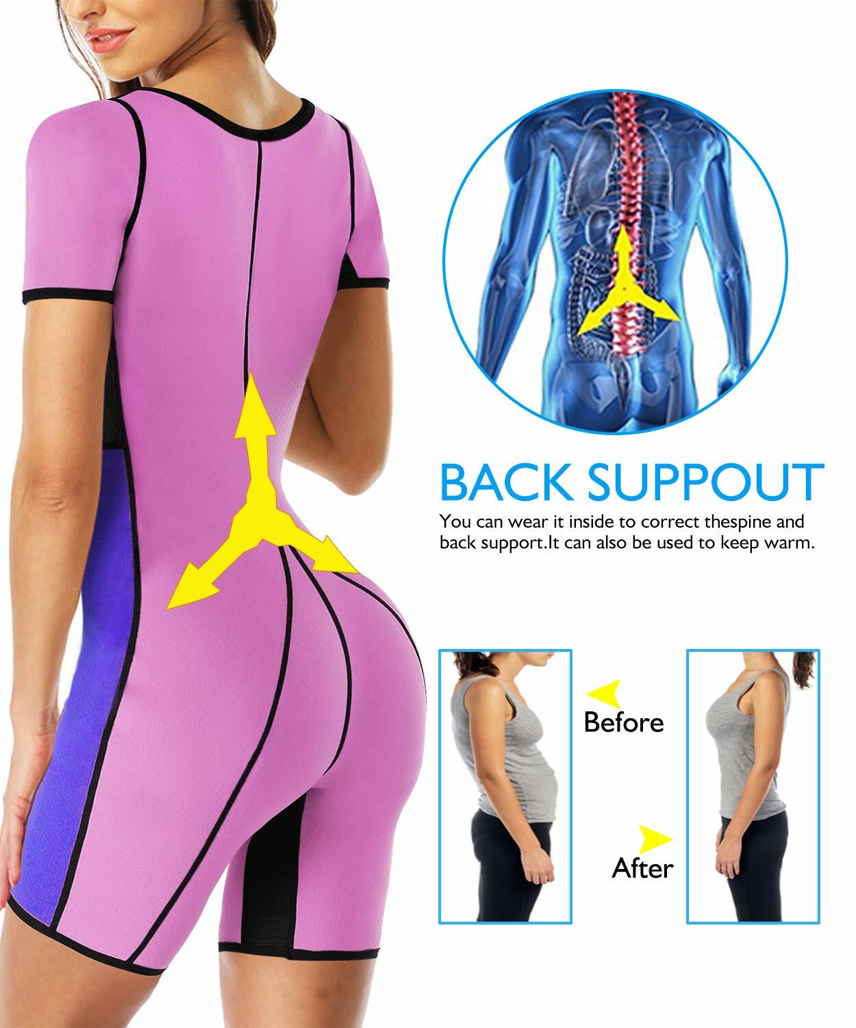 RIBIKA Women's Sauna Vest Sweat Waist Trainer Tank Top Fitness Size S